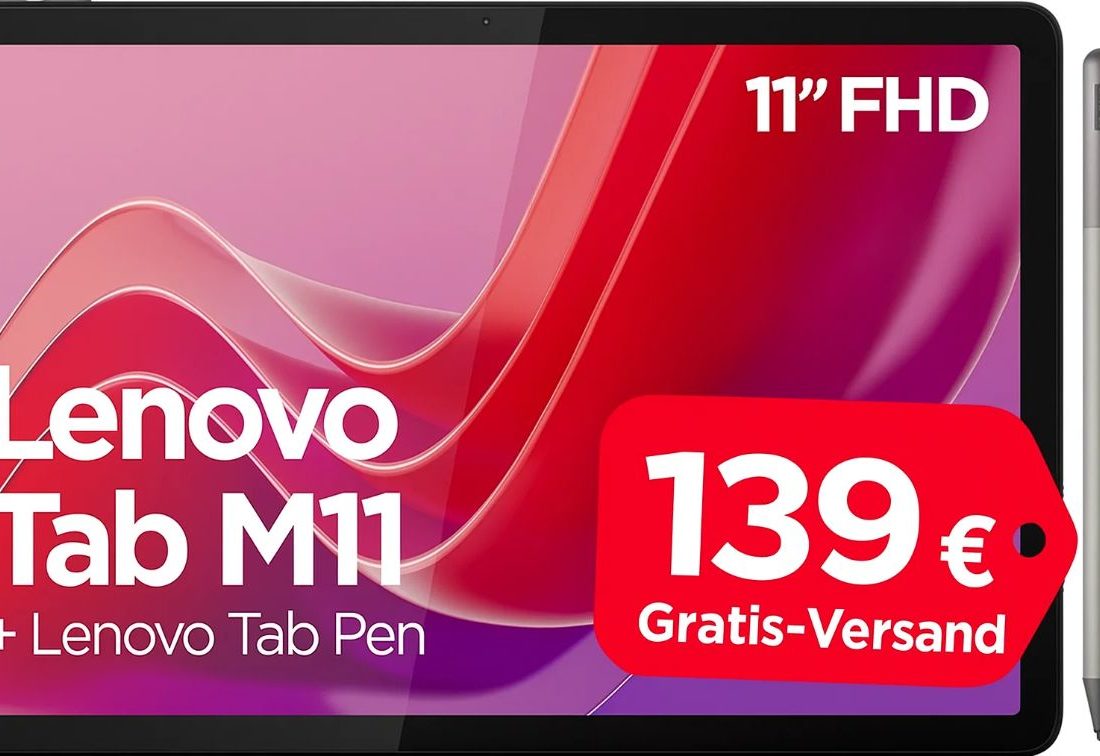 Amazon: Lenovo Tab M11 für 139 Euro frei Haus