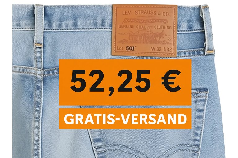 Amazon: Levi's 501 ab 52,25 Euro frei Haus