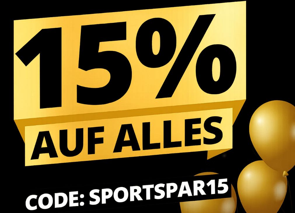 Sportspar: 15 Prozent Rabatt auf alles