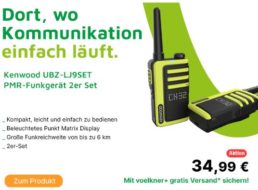 Völkner: Kenwood-Funkgeräte mit 6,5 Kilometer Reichweite für 34,99 Euro