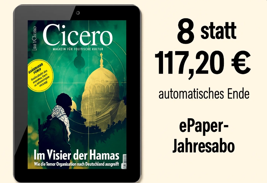 Cicero: ePaper-Jahresabo für acht Euro mit automatischem Ende