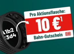 Hohes C: Bahngutschein über 10 Euro in Aktionsflaschen