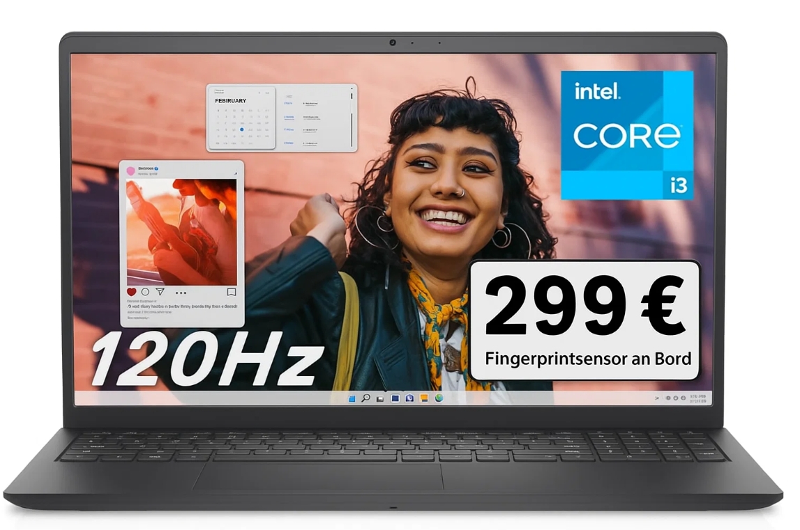 Amazon: "Dell Inspiron 15 3530" mit Fingerprint für 299 Euro