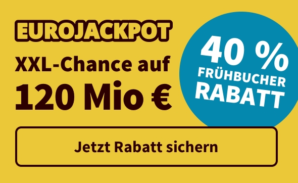 Euro-Jackpot: 7 Euro Rabatt auf Systemschein mit 2500 Feldern