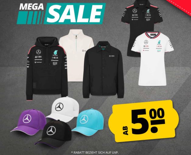 Mercedes AMG: Sale bei Sportspar mit Mode ab 5 Euro