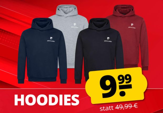 Pierre Cardin: Hoodies für 9,99 Euro