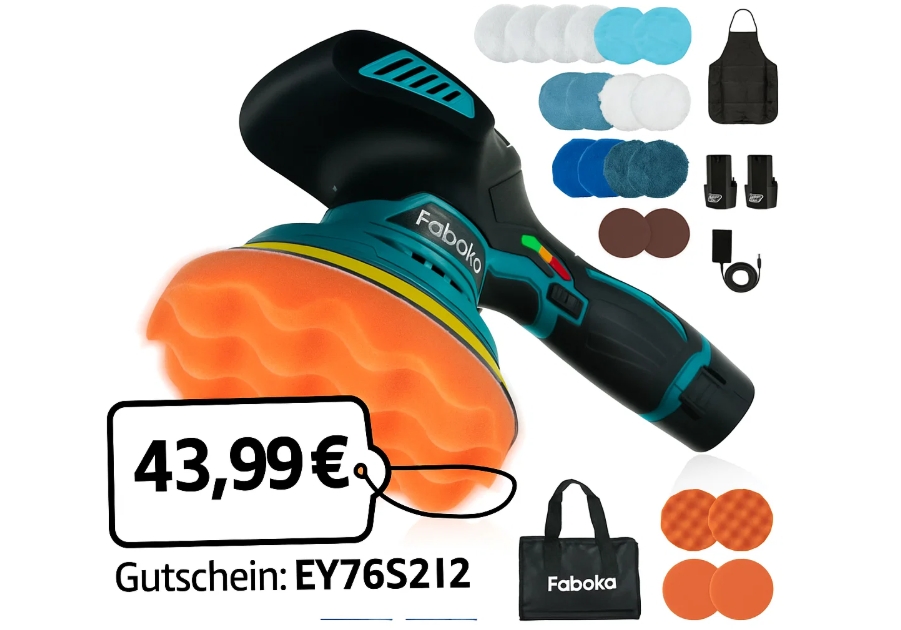 Amazon: Akku-Poliermaschine für 43,99 Euro frei Haus