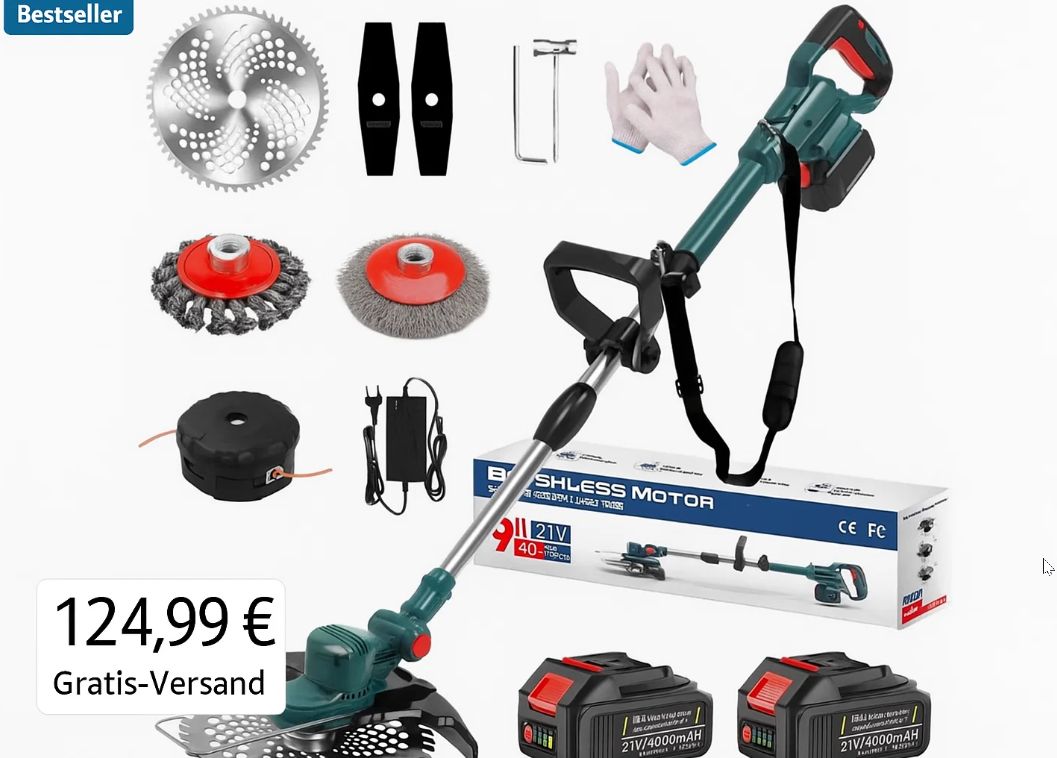 Kaufland: Akku-Rasentrimmer mit 750 Watt für 124,99 Euro