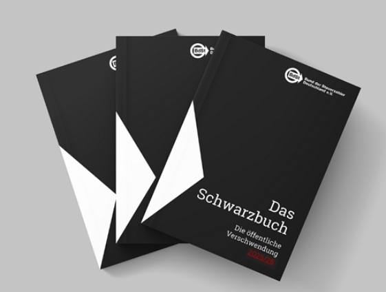 Gratis: "Schwarzbuch 2025" vom Bund der Steuerzahler verfügbar