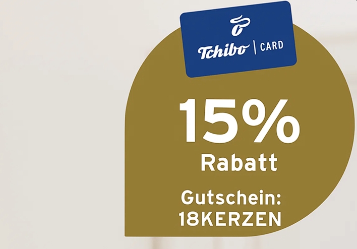 Tchibo: 15 Prozent Rabatt bis Mittwoch Abend
