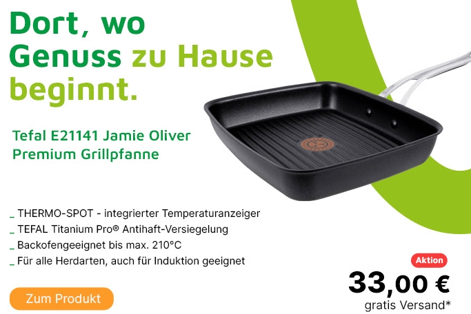 Völkner: Tefal-Grillpfanne für 33 Euro frei Haus