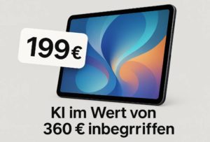 Knaller: Telekom T Tablet 2 mit eSIM & AI für 199 Euro frei Haus