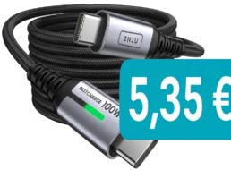 Amazon: Iniu-Ladekabel mit 100 Watt für 5,35 Euro