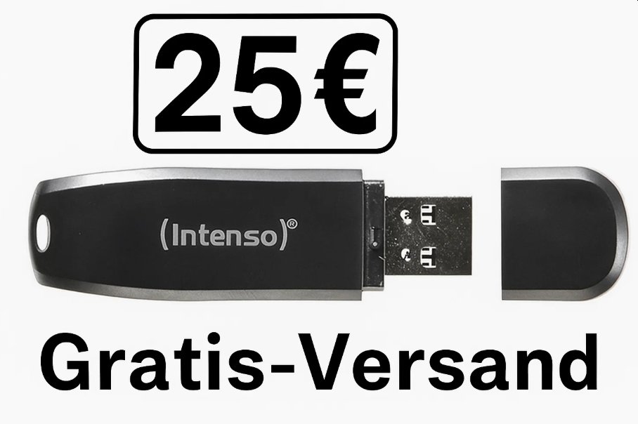 Ebay: Intenso-USB-Stick mit 512 GByte für 25 Euro frei Haus
