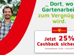 Wolf Garten: 25 Prozent Cashback bis Ende Oktober
