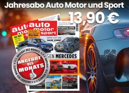 "Auto Motor und Sport": Jahresabo für 13,90 Euro