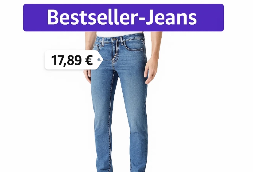 Amazon: Bestseller-Jeans für 17,89 Euro