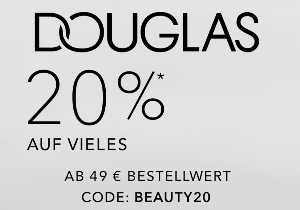 Douglas: 20 Prozent Rabatt bis Freitag Abend