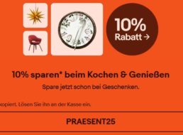 Ebay: Pralinen, Gewürze und mehr mit 10 Prozent Rabatt