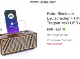 Ebay: Retro-Bluetooth-Lautsprecher mit Radio für 14,95 Euro