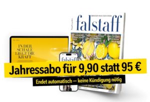 Falstaff: Jahresabo Digital & Print für 9,90 Euro, endet automatisch