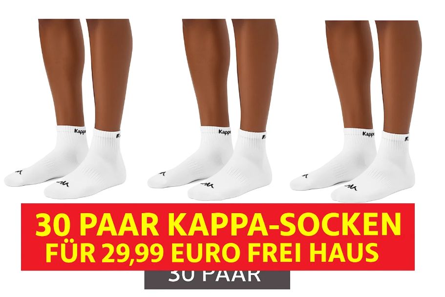 Kappa-Socken: 30 Paar für 29,99 Euro frei Haus