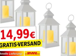 Ebay: Dekolaternen im Viererpack für 14,99 Euro frei Haus