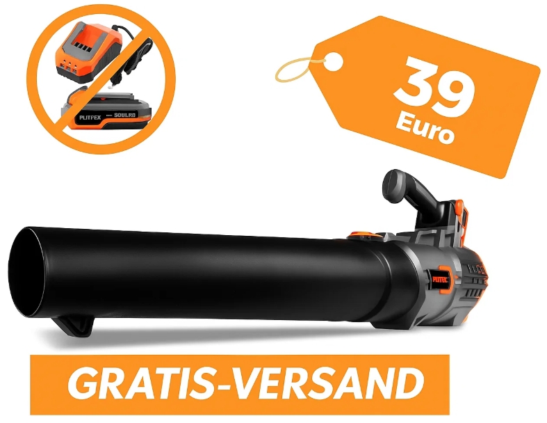 Ebay: Akku-Laubbläser von Fuxtec zum Bestpreis von 39 Euro