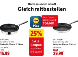 Lidl: Tefal-Pfanne via Lidl Plus für 12,74 Euro