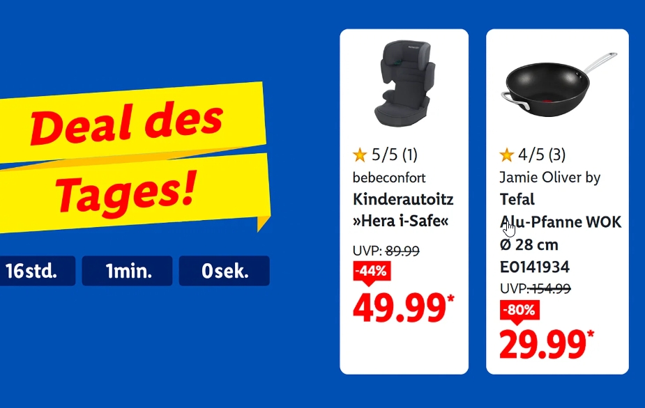 Lidl: Wok-Pfanne von Tefal für 29,99 Euro