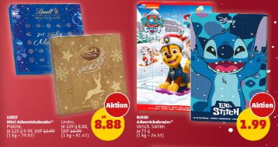 Penny: Themen-Adventskalender mit Rabatt