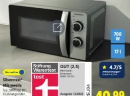 Lidl: Silvercrest-Mikrowelle mit gutem Testergebnis für 49,99 Euro