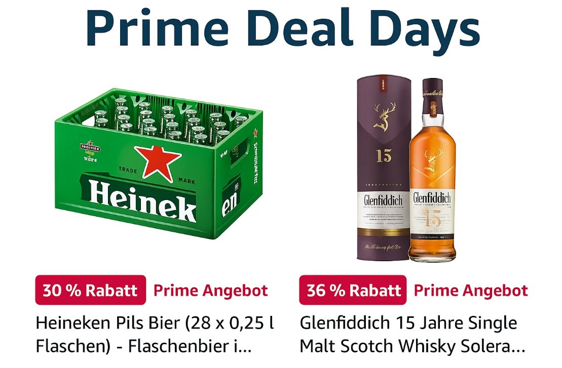 Prime Deal Days: Wein & Whisky mit Rabatt