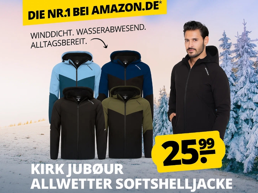 Sportspar: Bestseller-Softshelljacke für 25,99 Euro