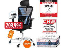Amazon: Testsieger-Bürostuhl jetzt für 209,99 Euro frei Haus