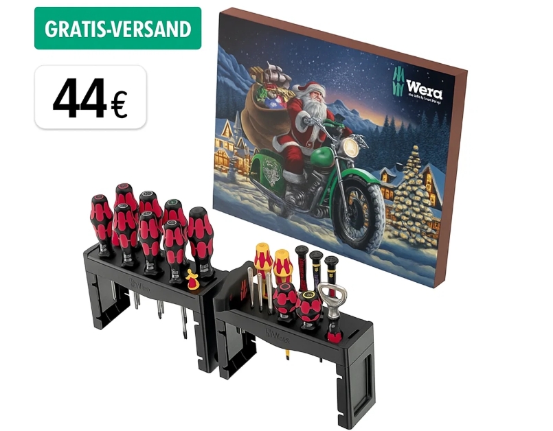 Völkner: Wera-Adventskalender für 44 Euro frei Haus