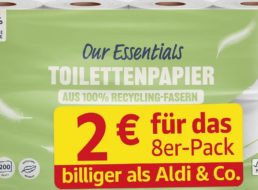 Sparabo-Trick: Achterpack WC-Papier für zwei Euro