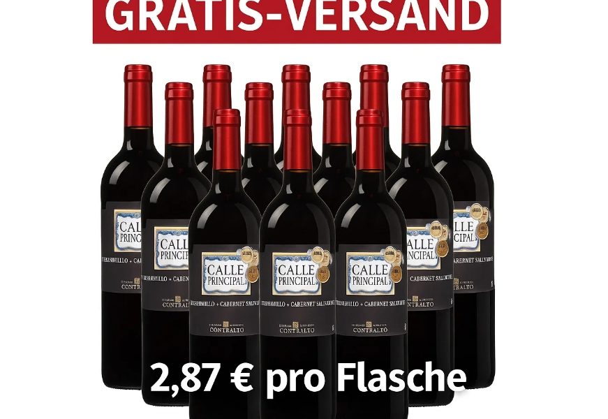 Weinbörse: 12 x Prämierter Tempranillo für je 2,87 Euro frei Haus
