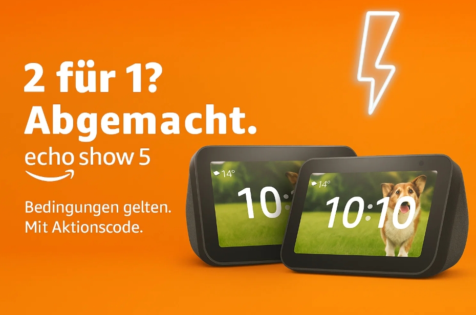 Amazon: 2 "Echo Show 5" zum Preis von einem