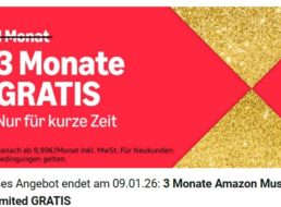 Gratis: Amazon Music Unlimited für 3 Monate zum Nulltarif