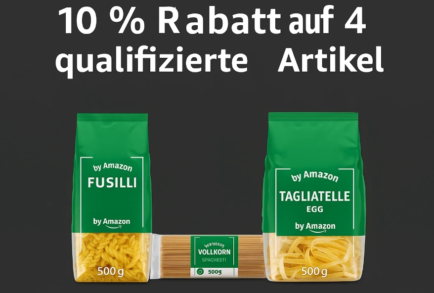 Amazon: 10 Prozent Rabatt beim Kauf von vier Artikeln