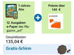 Art: E-Jahresabo mit Gratis-Schirm und Gutschein über 140 Euro