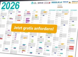 Gratis: Börsenkalender 2026 zum Nulltarif frei Haus