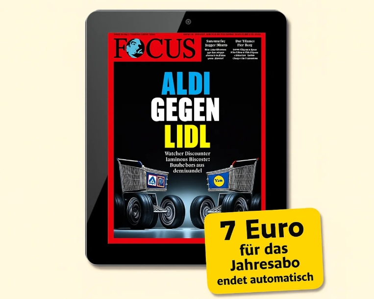 Focus: ePaper-Jahresabo mit automatischem Ende für 7 statt 223,08 Euro