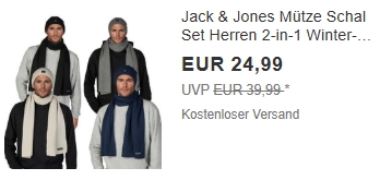 Jack: Schal-Mützen-Set ab 19,99 Euro