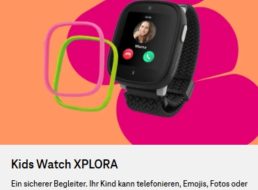 Telekom: Kinder-Smartwatch Xplora X6 für 1 Euro zum Vertrag