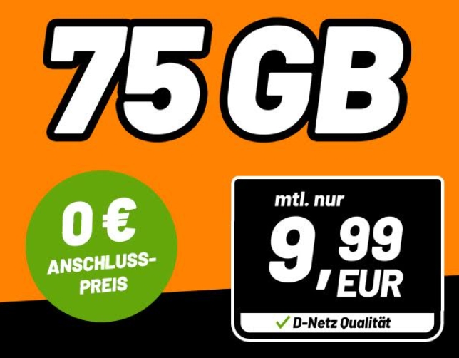 Klarmobil: Monatlich kündbare 75 GByte-Flat für 11,99 Euro