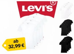 Levi’s: Shirts im Viererpack ab 32,99 Euro