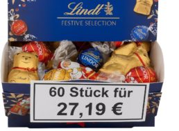 Lindt: Sale bei Amazon mit Bestpreisen ab 2,85 / 100 Gramm