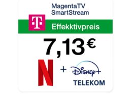 MagentaTV: Streamingtarif mit Disney und Netflix für effektiv 7,13 Euro
